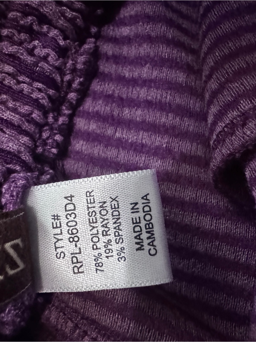 NWOT-Zenana Outfitters Purple Ribbed Knit Top & Shorts- Cozy Casual Wear-Medium - Picture 4 of 7